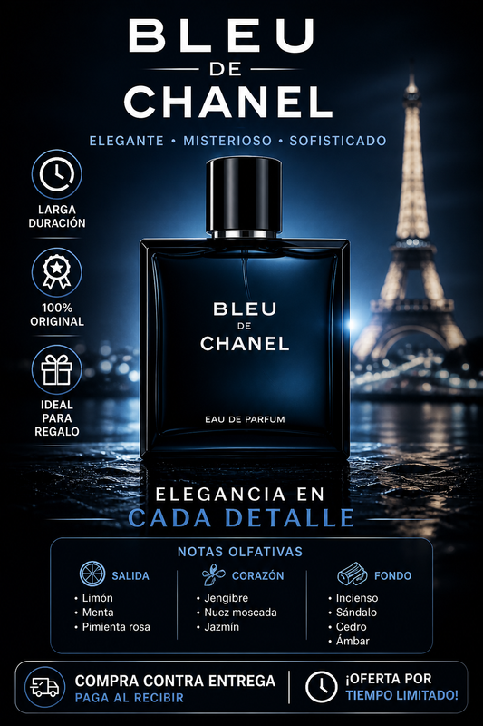 Versace Eros + Victory + Bleu Chanel – Combo Premium Masculino